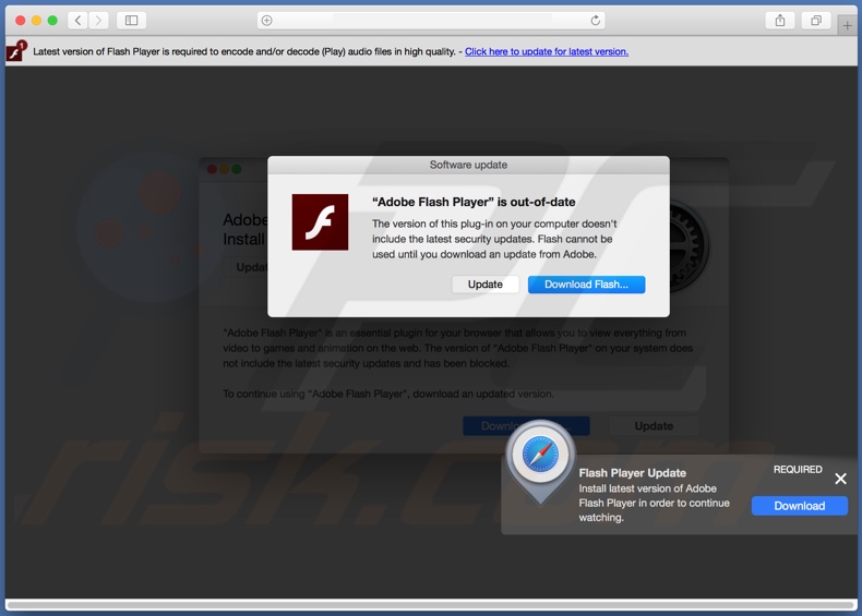 latest flash player for mac not playing videos